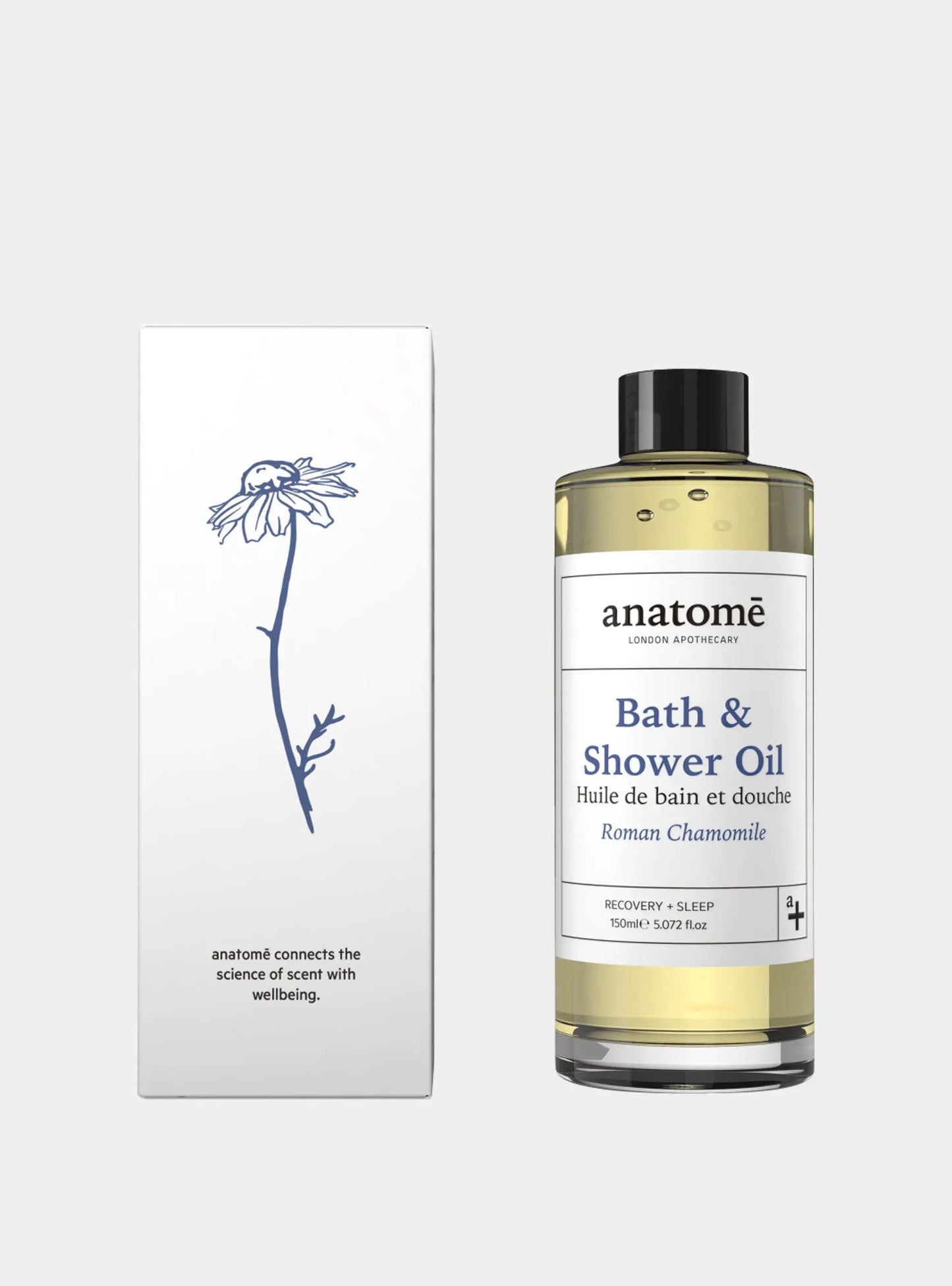 Calming Bath & Shower Oil with Roman Chamomile – Sleep & Stress Relief anatomē