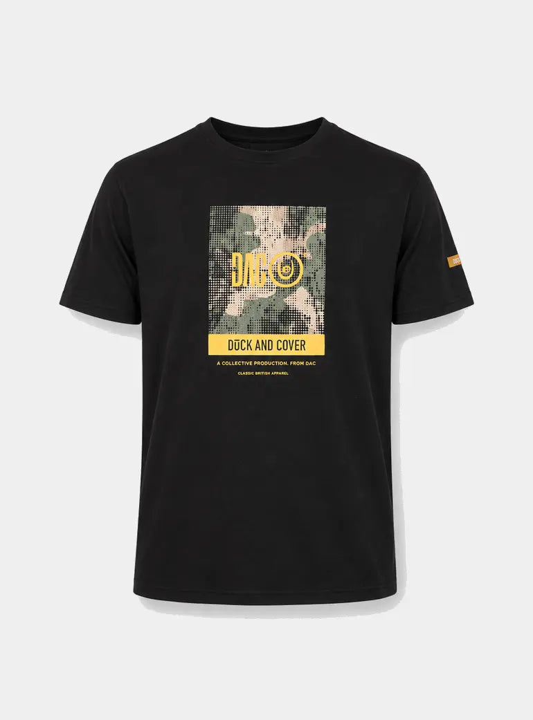 Camostack T-Shirt Black Duck and Cover