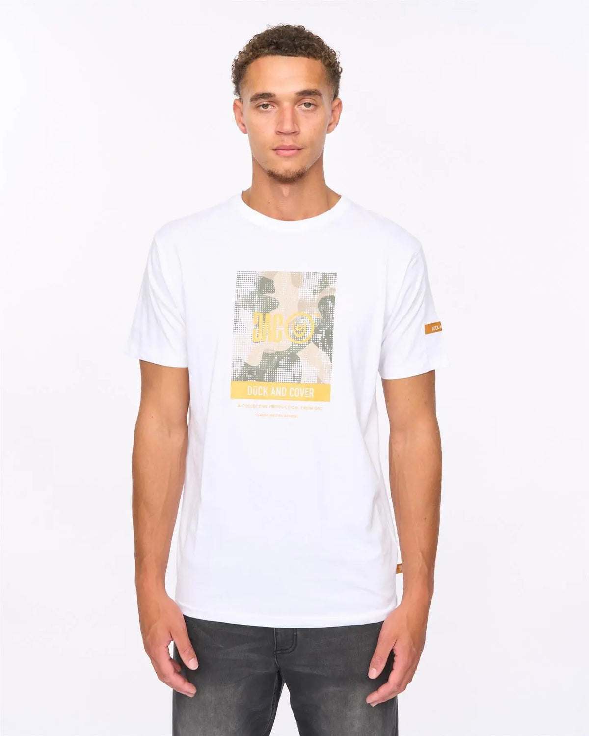Camostack T-Shirt White Duck and Cover