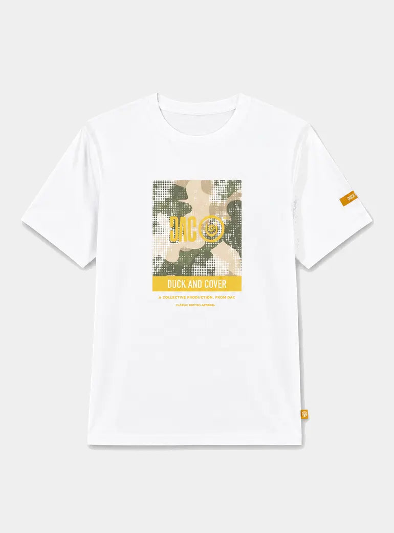 Camostack T-Shirt White Duck and Cover