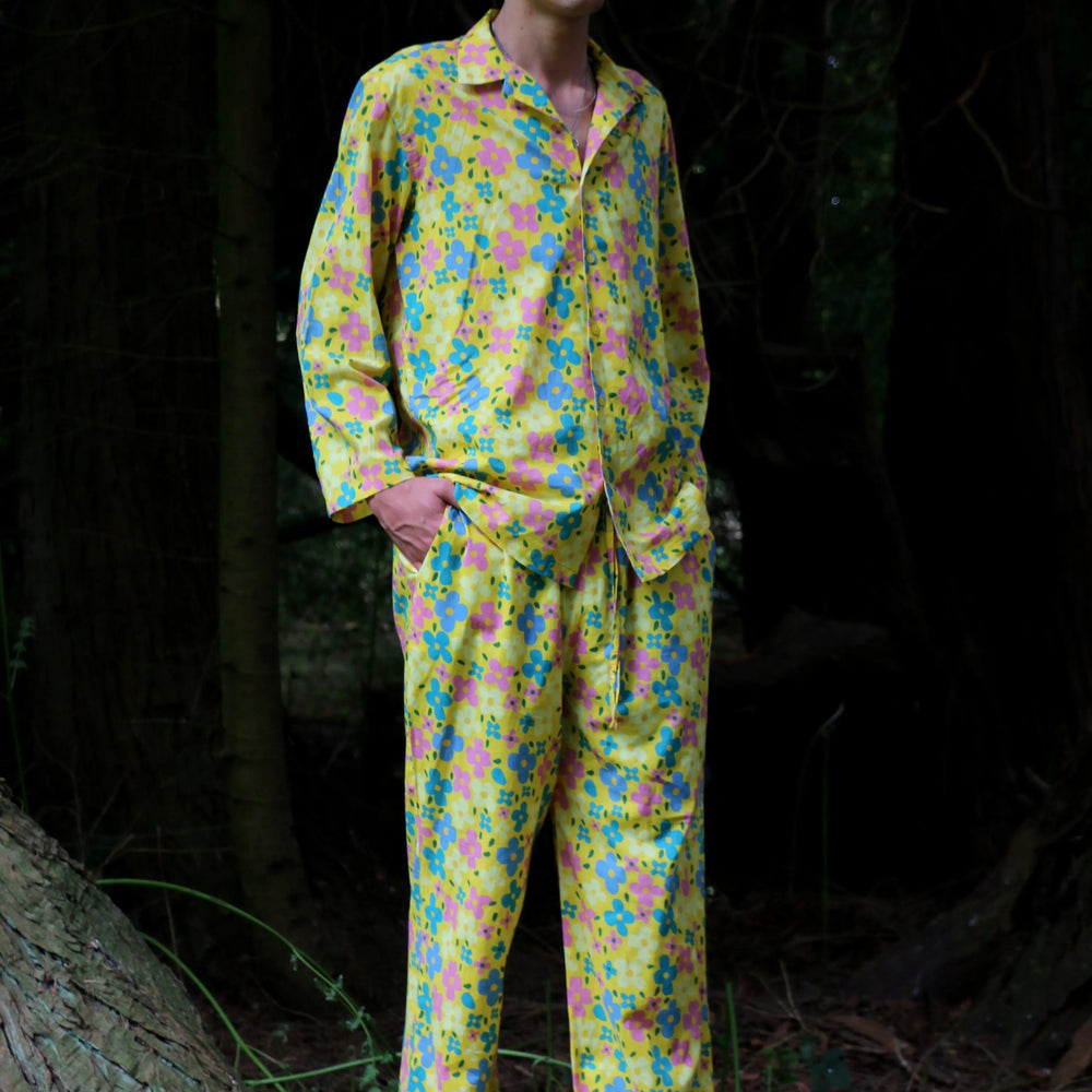 Can Bouquet (Yellow) Pyjama Trouser Set French William