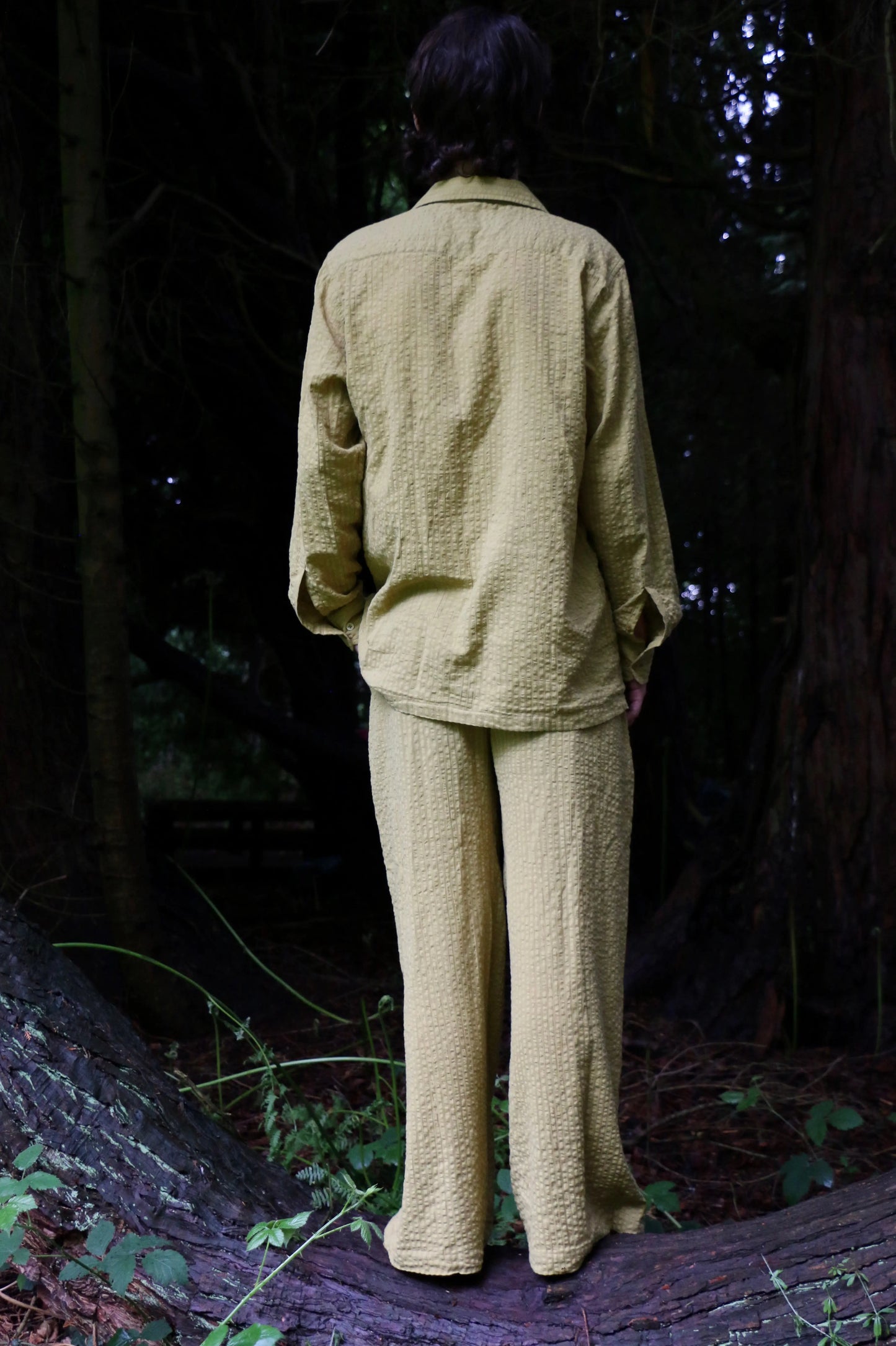 Can Calm (Mustard) Unisex Cotton Pyjama Trouser / Pyjama Trouser Set French William