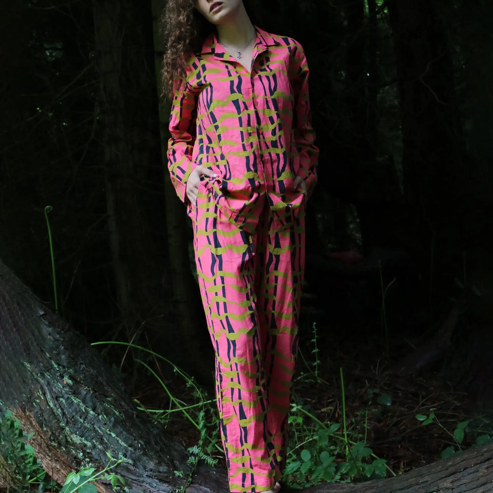 Can Chess (Pink) Pyjama Top/Trouser French William