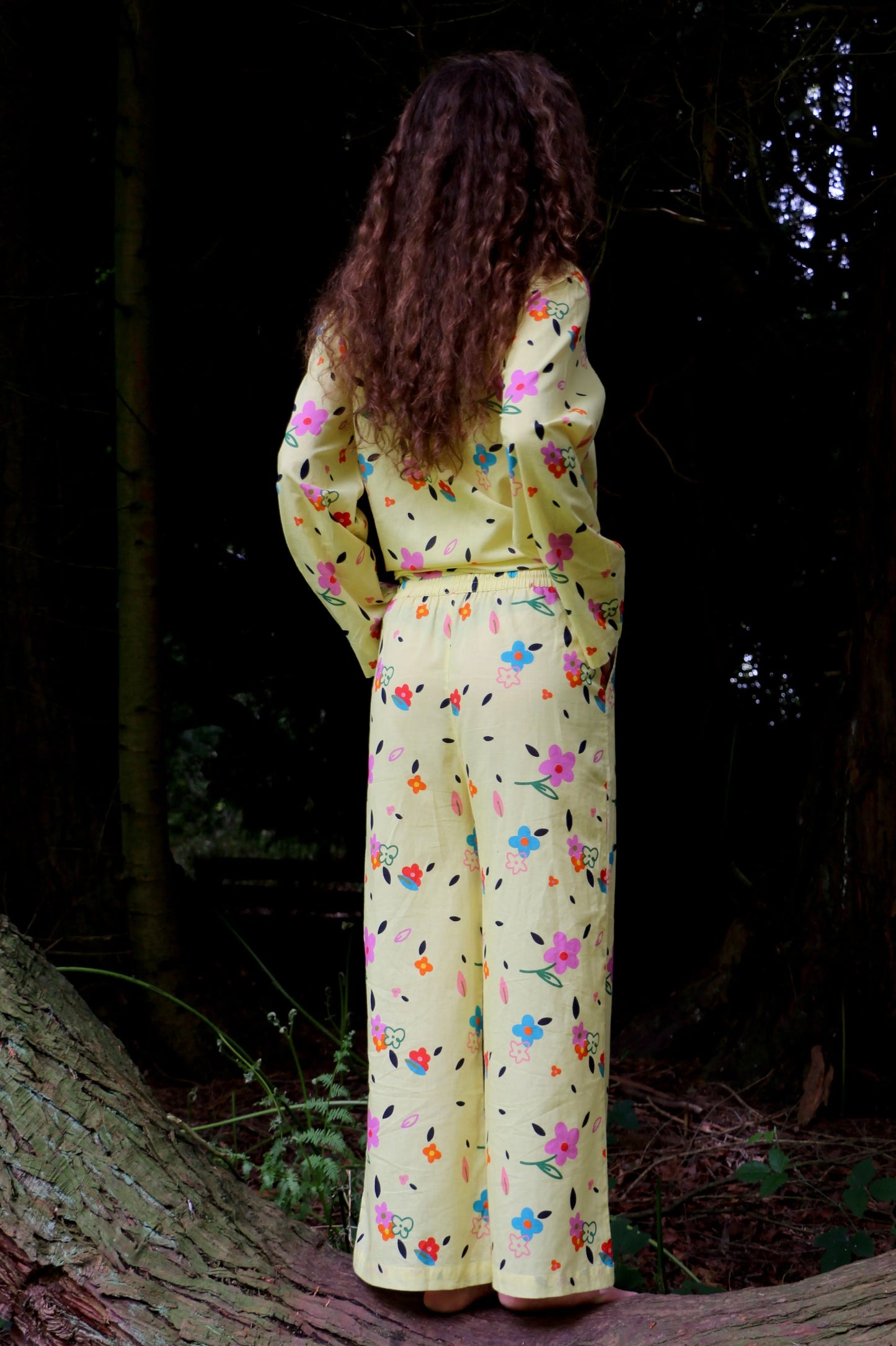 Can Confetti (Yellow) Unisex Cotton Pyjama Trouser / Pyjama Trouser Set French William