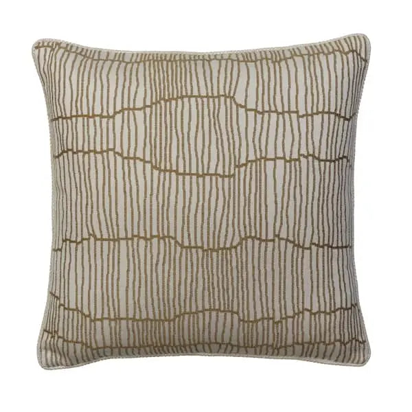 Canale Almond, Sustainable Feather, Cushion Sophie Paterson Cotton Blend & Linen Blend & Viscose Blend Geometric Andrew Martin