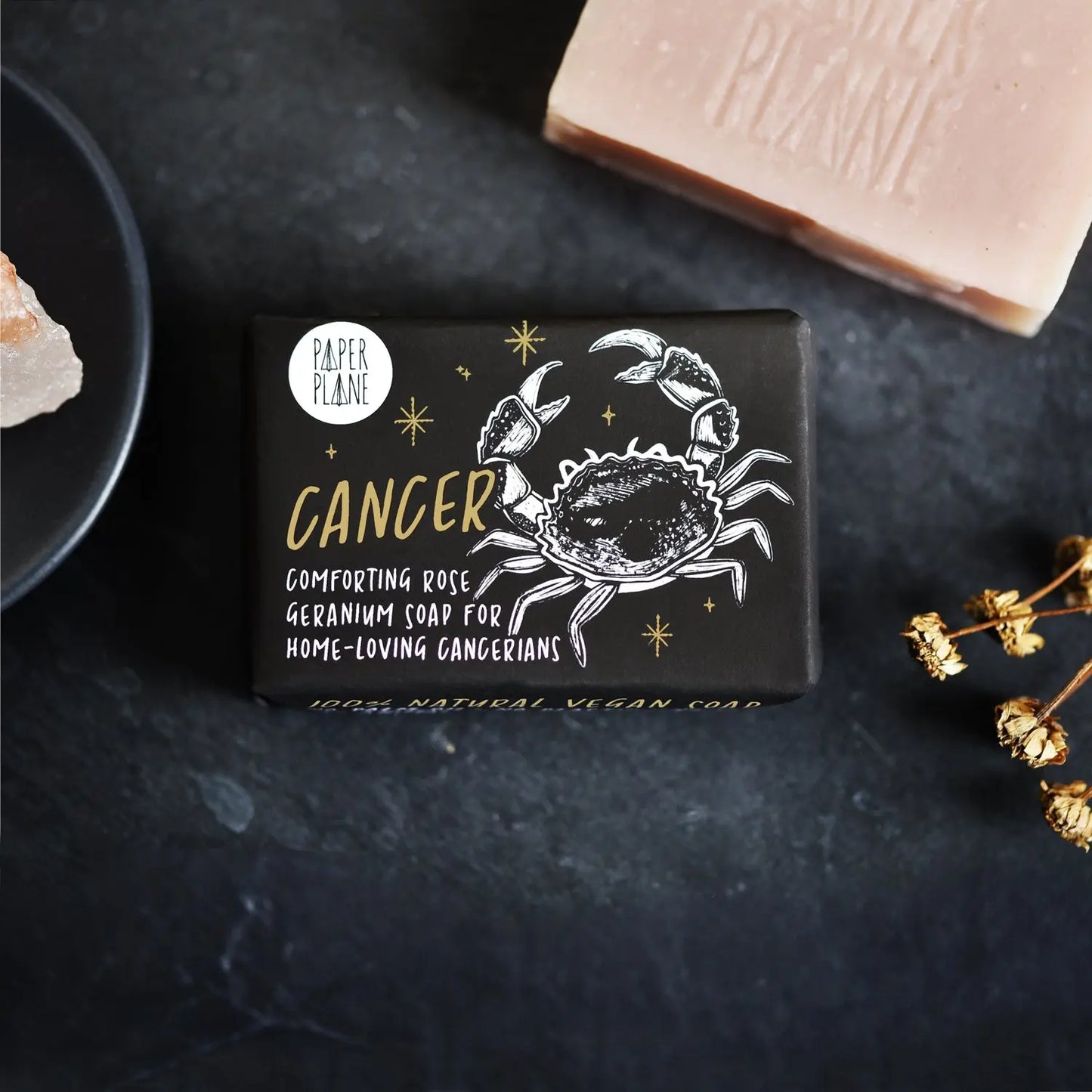 Cancer Star Sign Zodiac Bar - Natural and Vegan Horoscope Soap Paper Plane