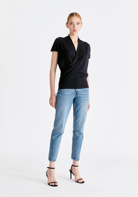 Cap Sleeve Wrap Top Paisie