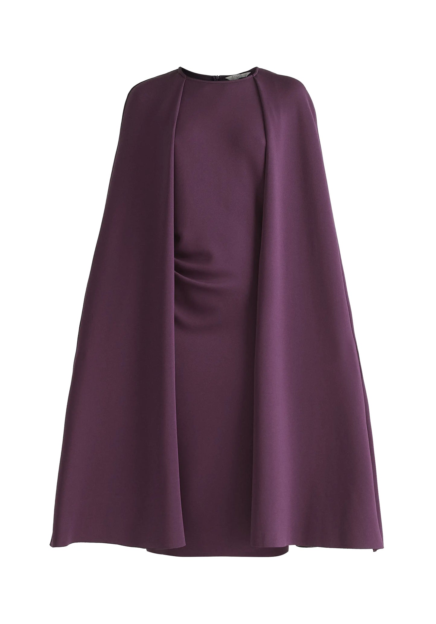 Cape Sleeves Dress With Waist Details Paisie