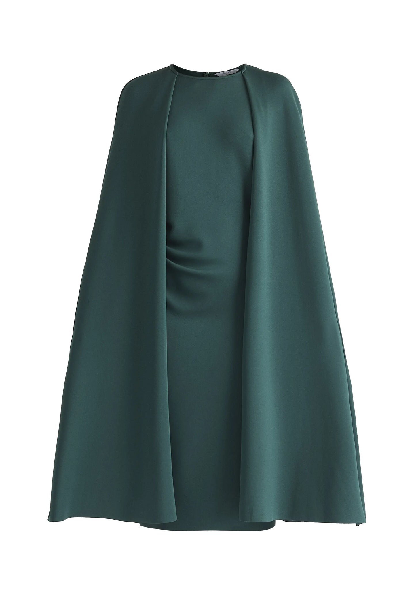Cape Sleeves Dress With Waist Details Paisie