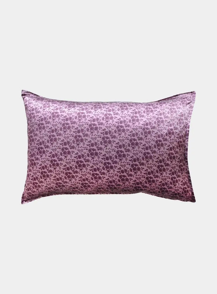 Capel Aubergine Liberty Silk Pillowcase Coco & Wolf