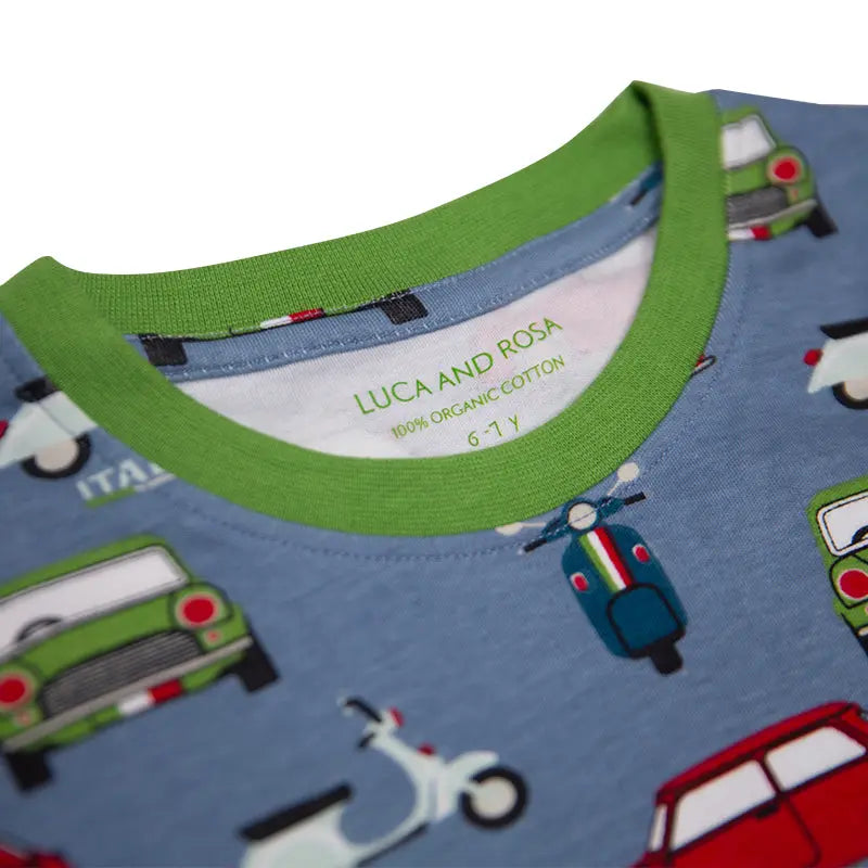 Car Boys Pull on Pyjamas Luca and Rosa