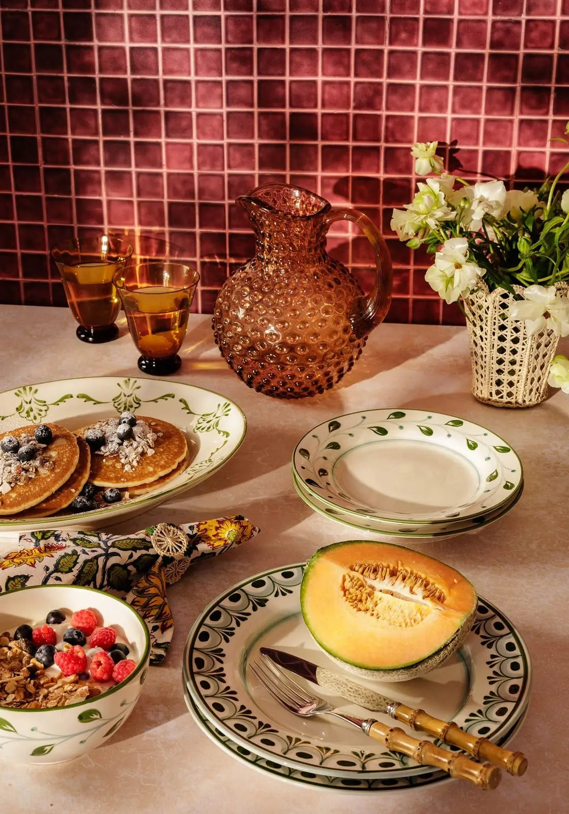 Cara Shell Serving Plate, Green Casa by Josephine Jenno