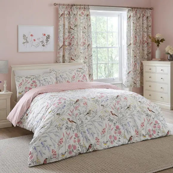 Caraway Reversible Duvet Cover and Pillowcase Set Dunelm