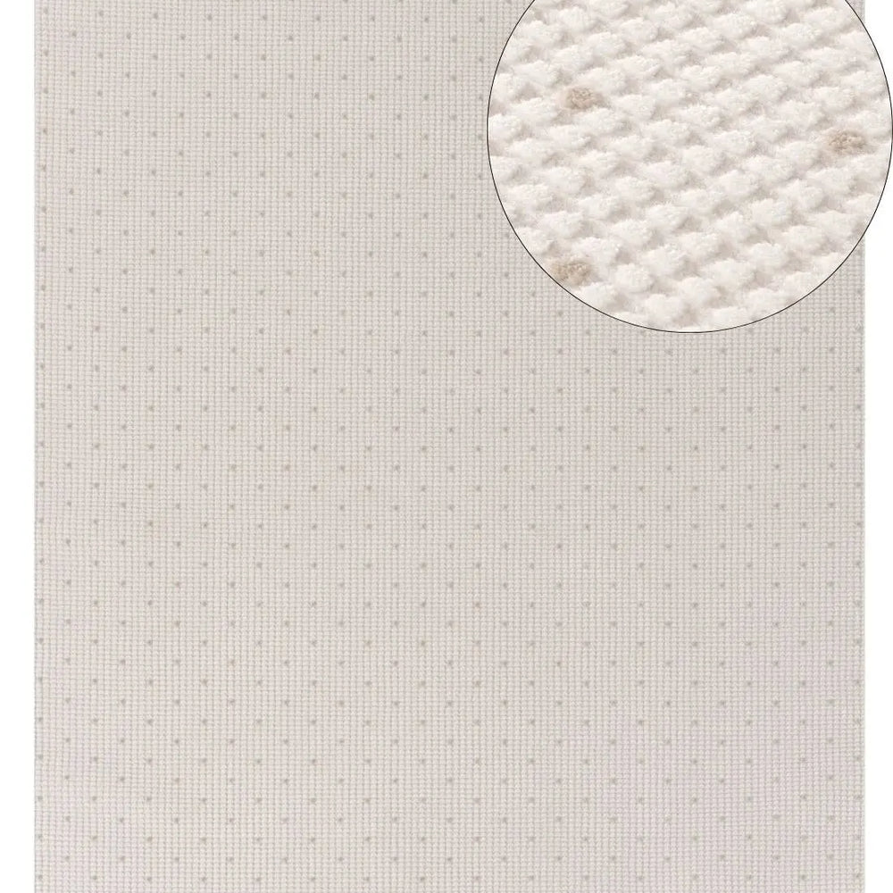 Carmel Cream-Beige Dots Rug | 6080 The Rugs
