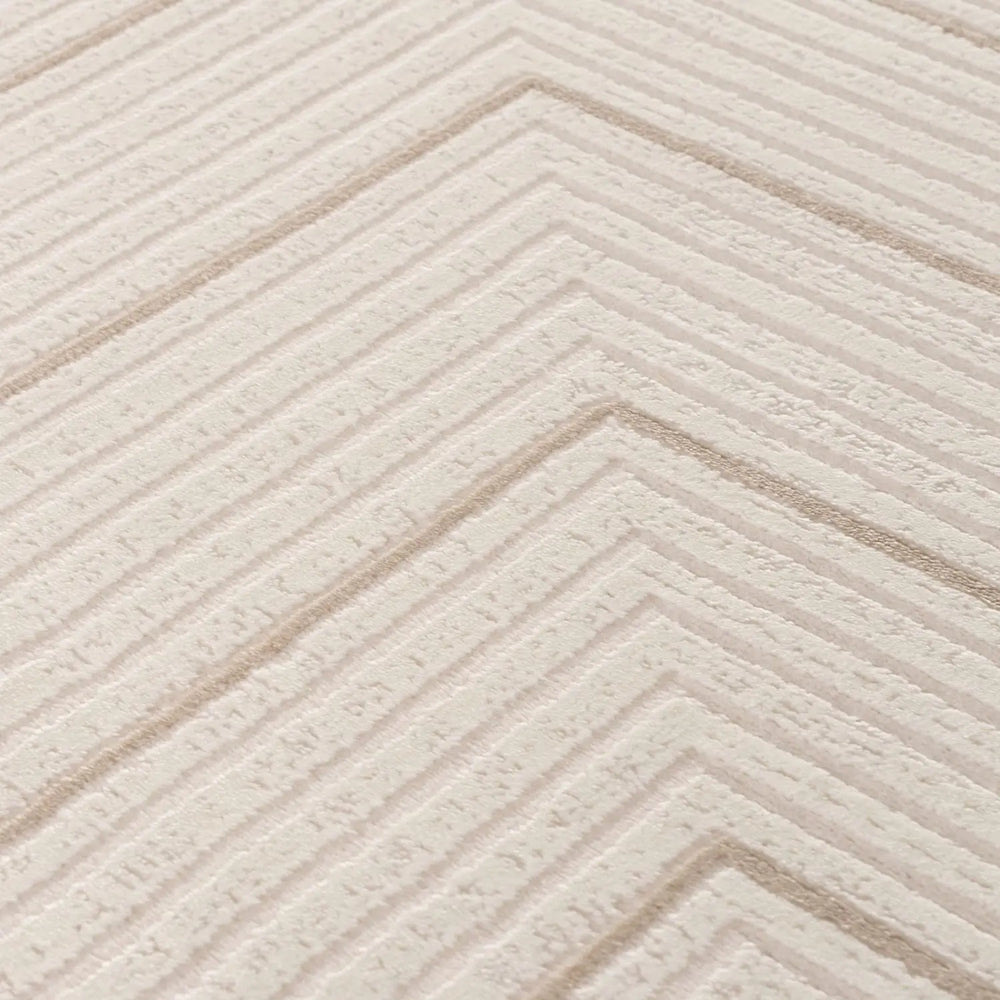Carmel Cream-Beige Geometric Rug | 6040 The Rugs
