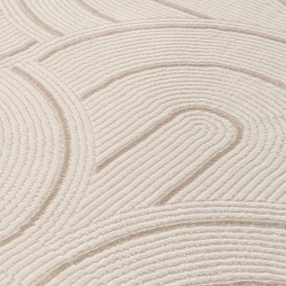 Carmel Cream-Beige Geometric Rug | 6070 The Rugs