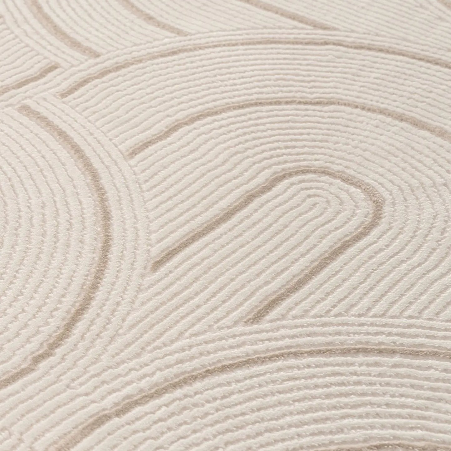 Carmel Cream-Beige Geometric Rug | 6070 The Rugs