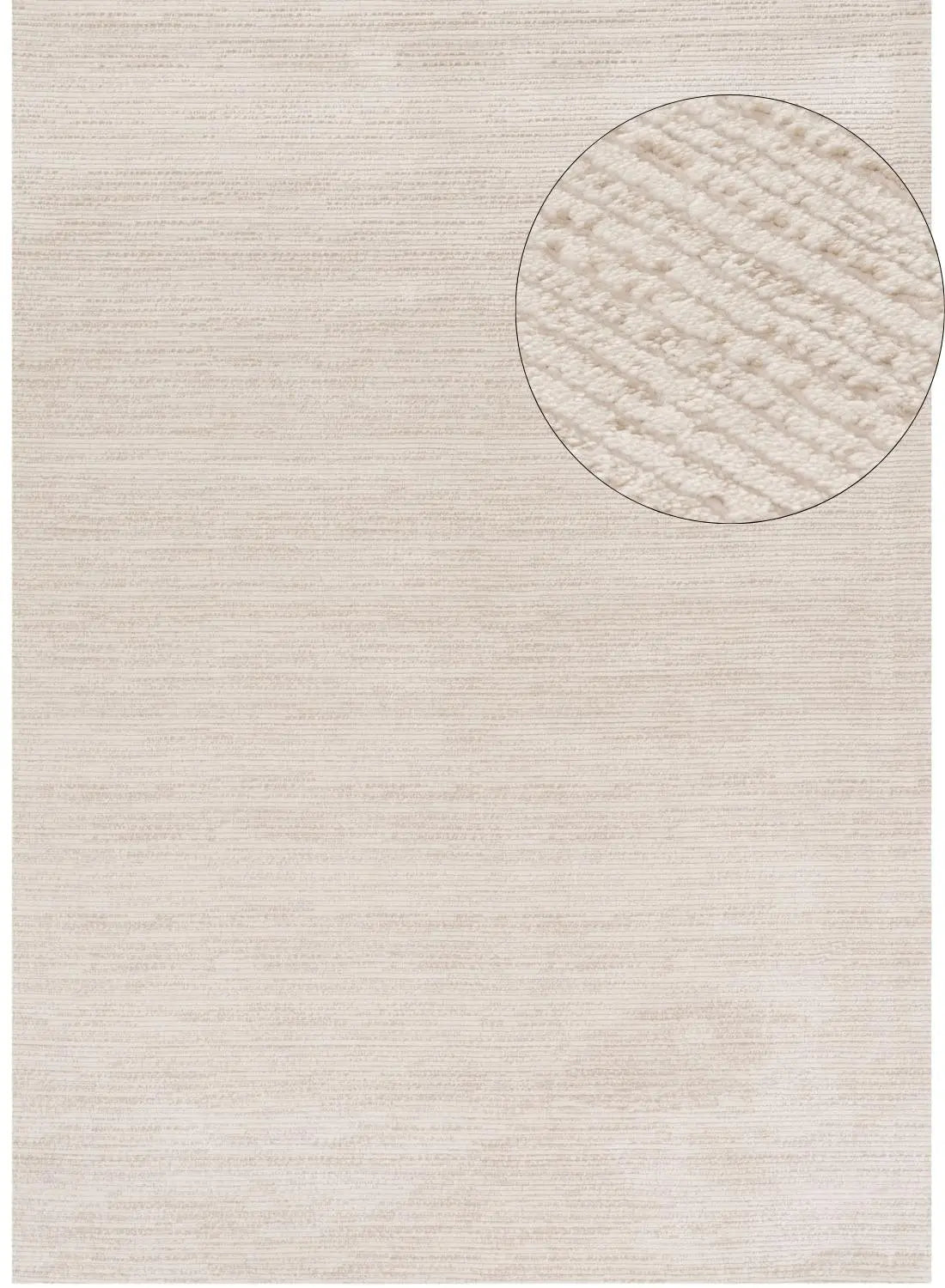 Carmel Cream-Beige Striped Rug | 6010 The Rugs