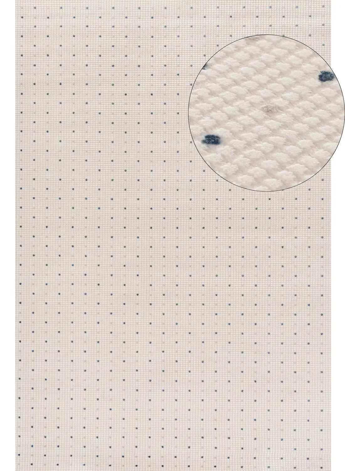 Carmel Cream-Blue Dots Rug | 6080 The Rugs