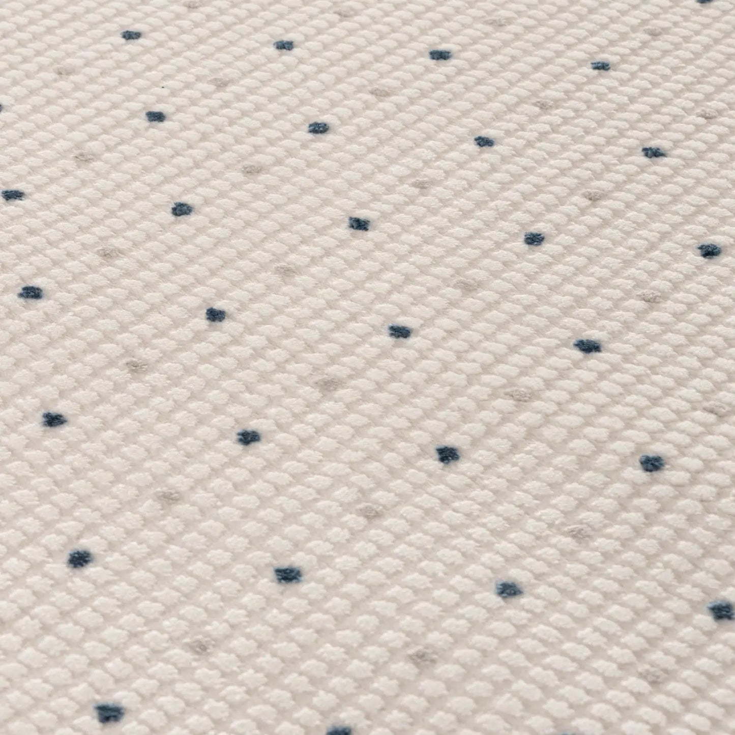 Carmel Cream-Blue Dots Rug | 6080 The Rugs