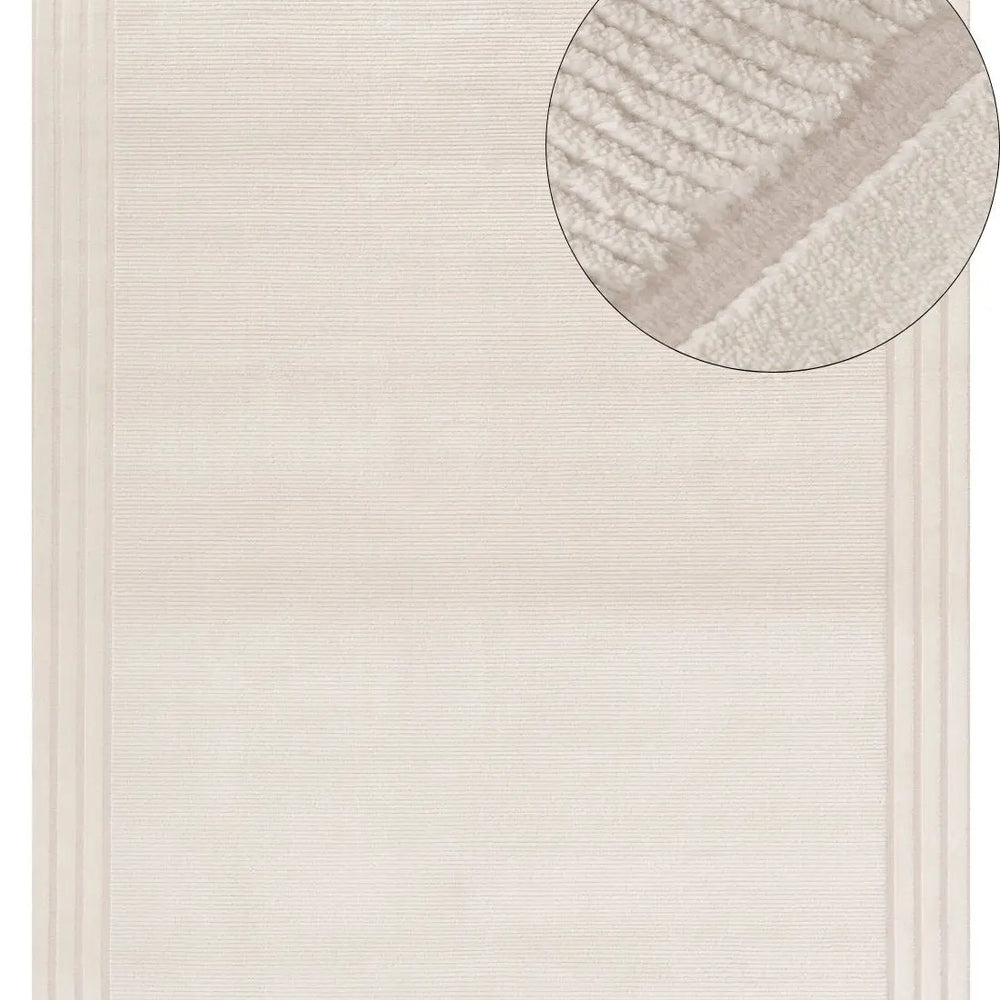 Carmel Cream Bordered Rug | 6060 The Rugs