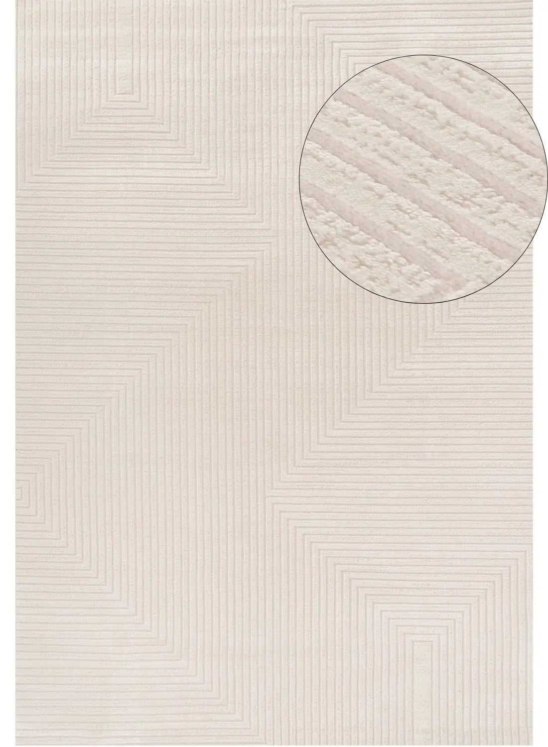 Carmel Cream Geometric Rug | 6040 The Rugs