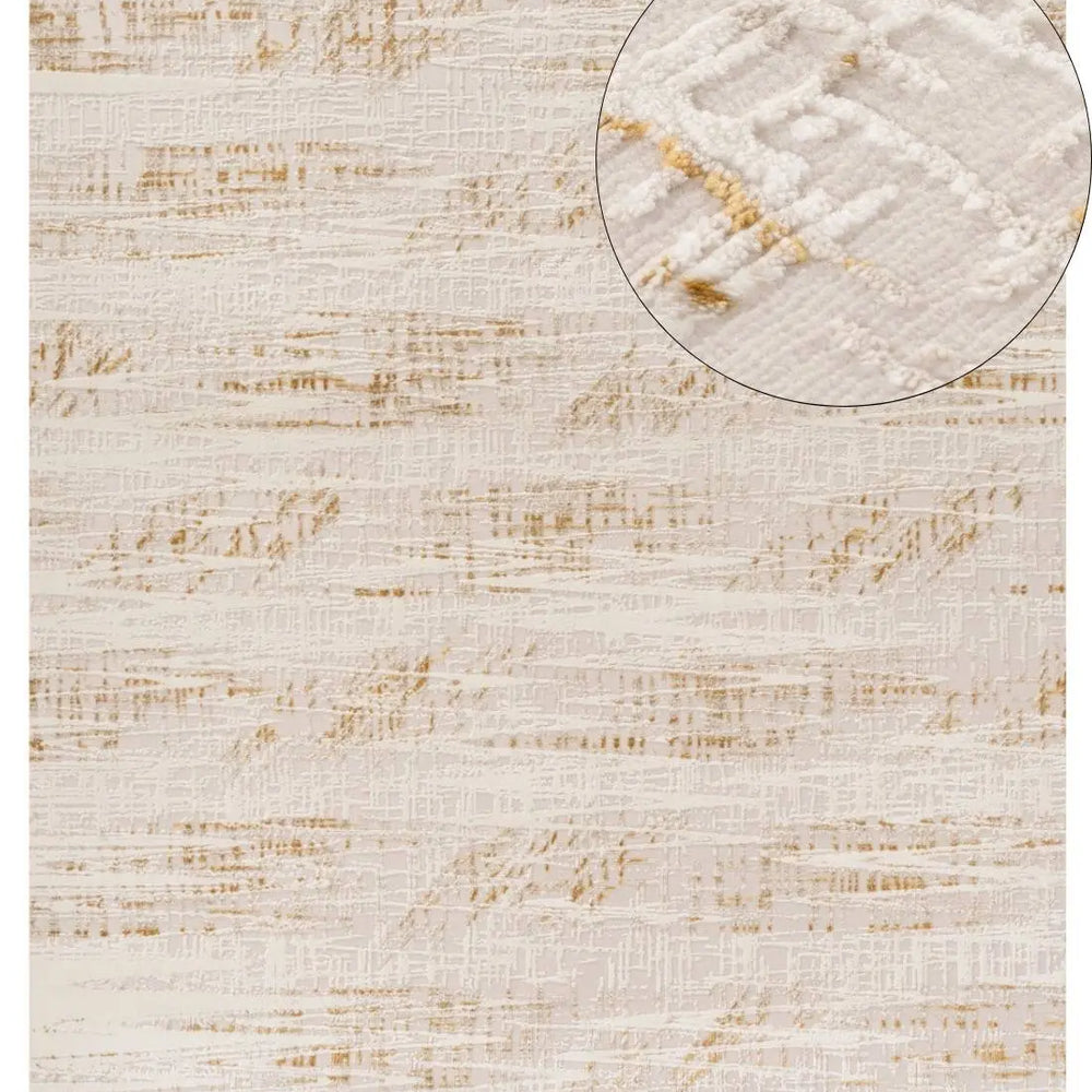 Carmel Cream-Gold Abstract Rug | 6030 The Rugs
