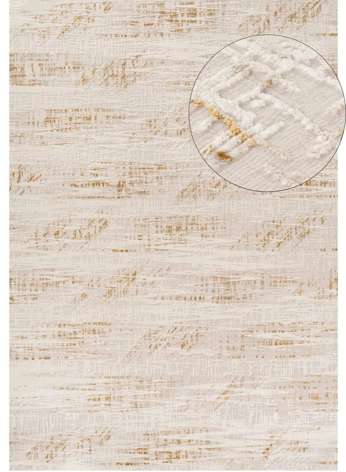 Carmel Cream-Gold Abstract Rug | 6030 The Rugs