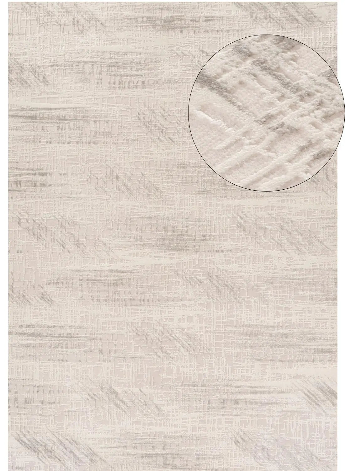 Carmel Cream-Grey Abstract Rug | 6030 The Rugs