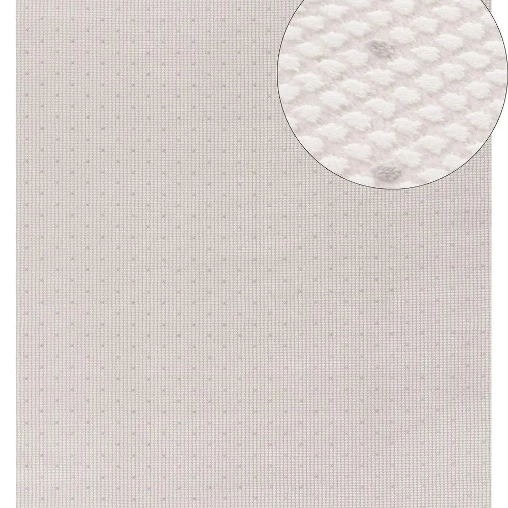 Carmel Cream-Grey Dots Rug | 6080 The Rugs