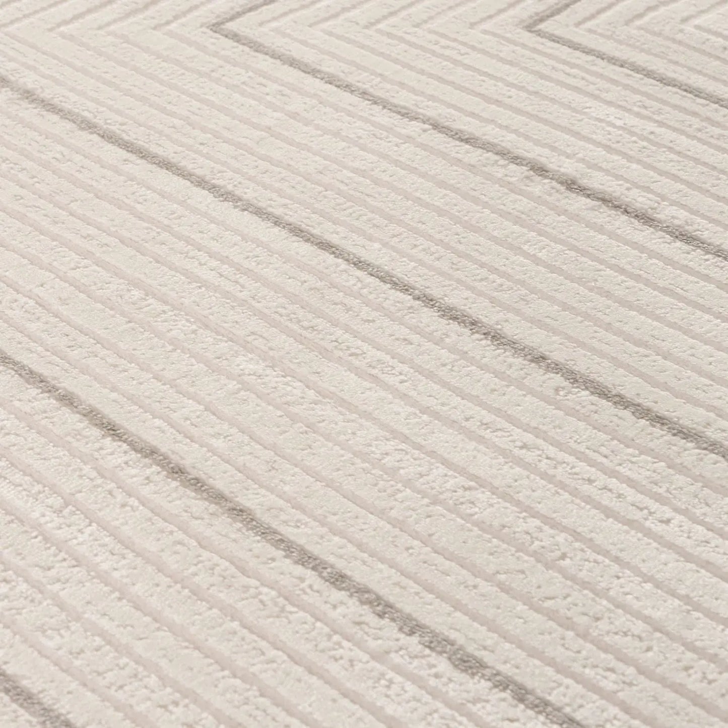 Carmel Cream-Grey Geometric Rug | 6040 The Rugs