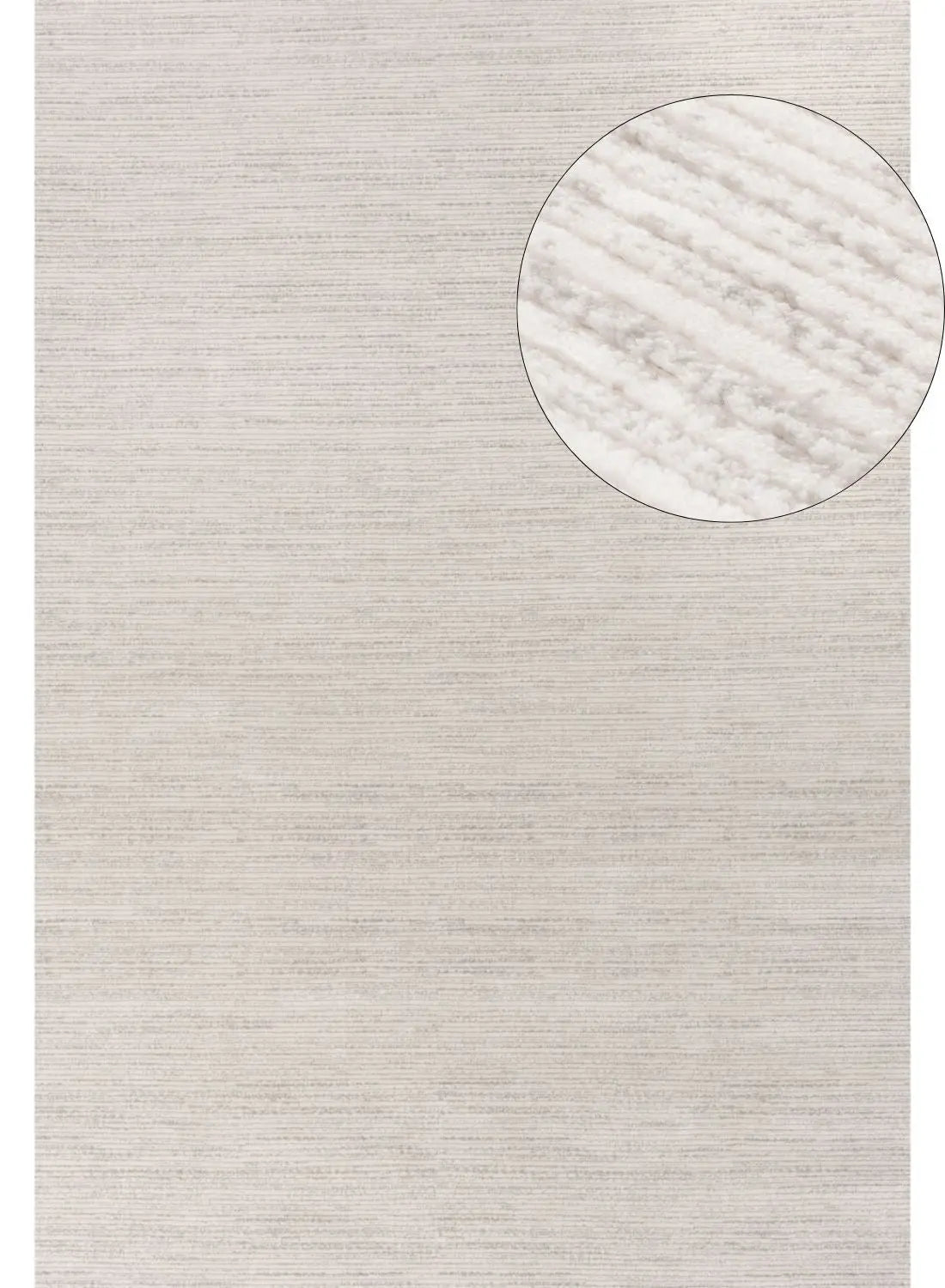 Carmel Cream-Grey Striped Rug | 6010 The Rugs