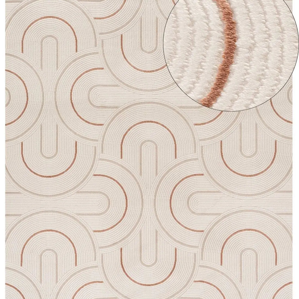 Carmel Cream-Terra Geometric Rug | 6070 The Rugs