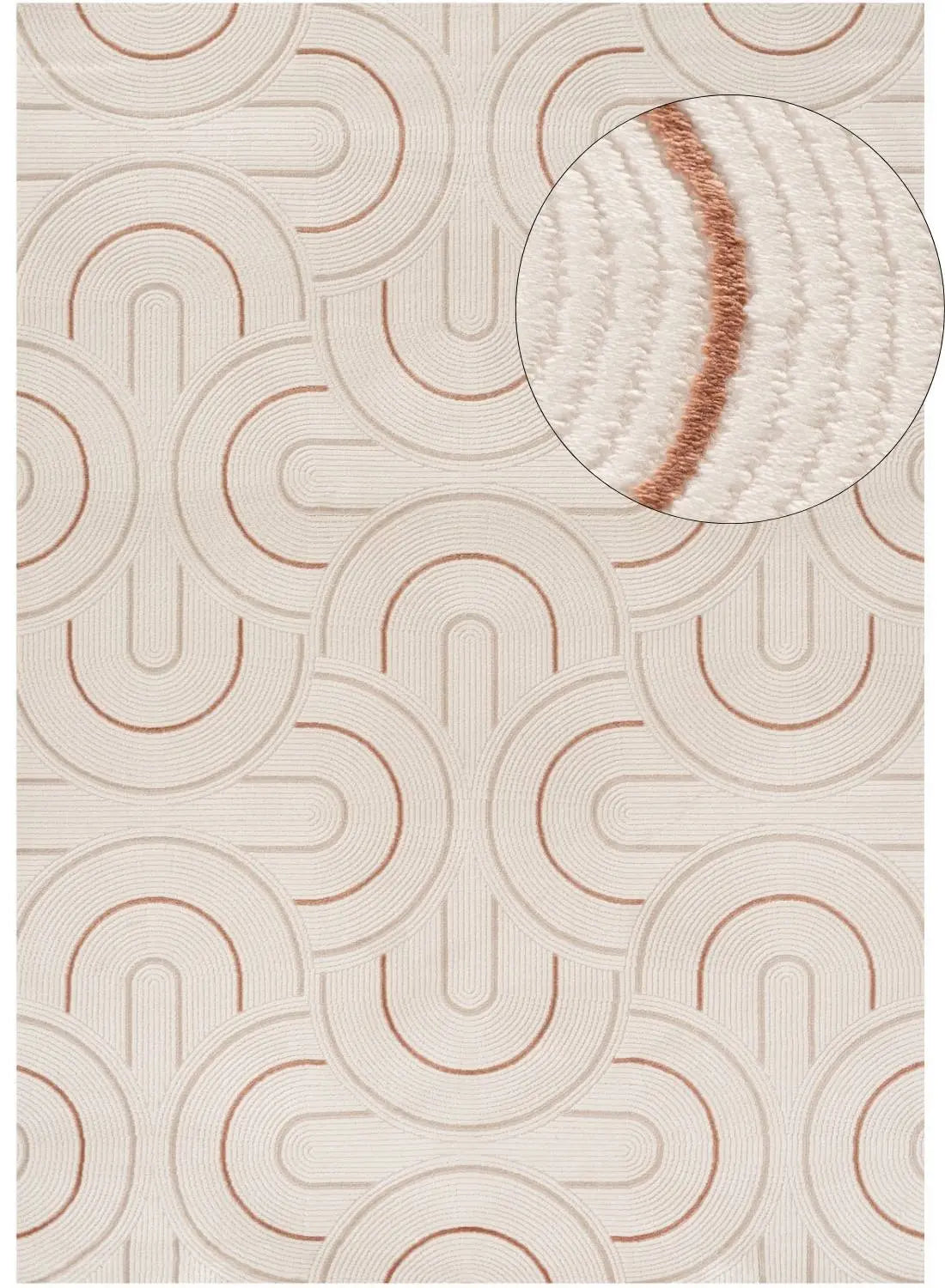 Carmel Cream-Terra Geometric Rug | 6070 The Rugs