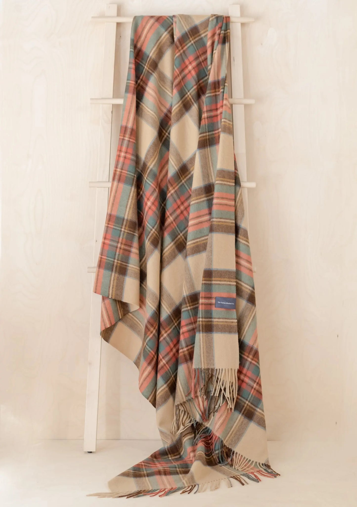 Cashmere Blanket in Stewart Dress Antique Tartan TartanBlanketCo