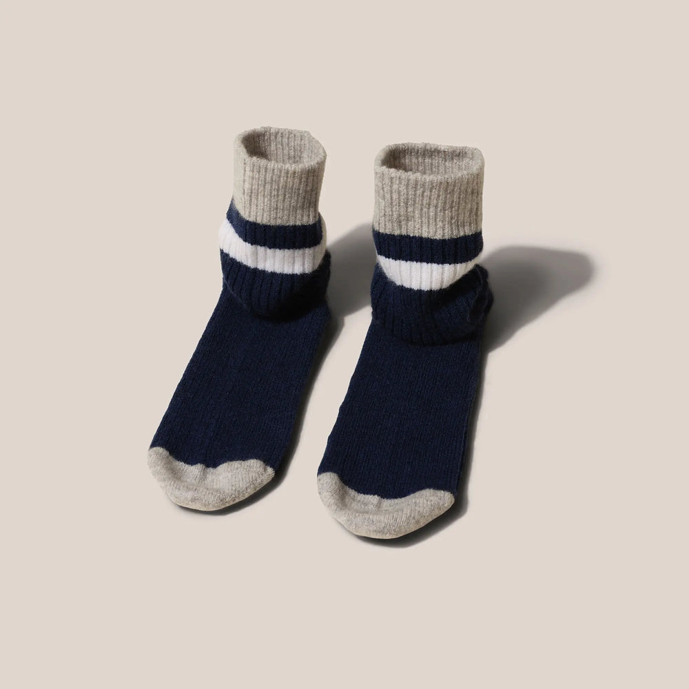 Cashmere Hospital Socks Navy Tonic London