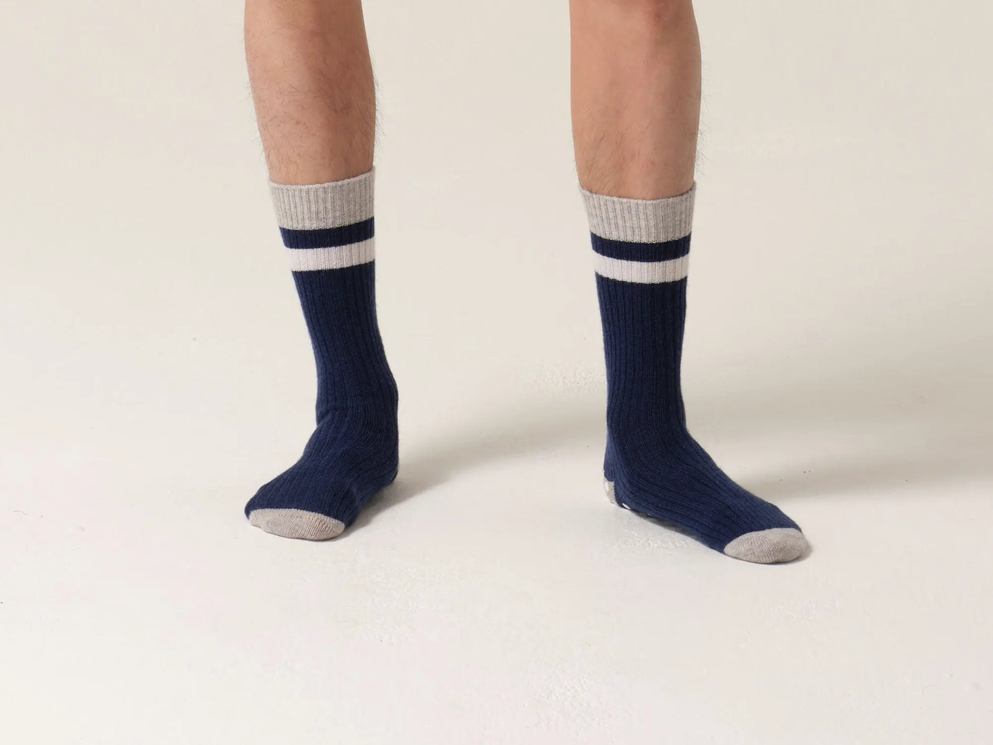 Cashmere Hospital Socks Navy Tonic London