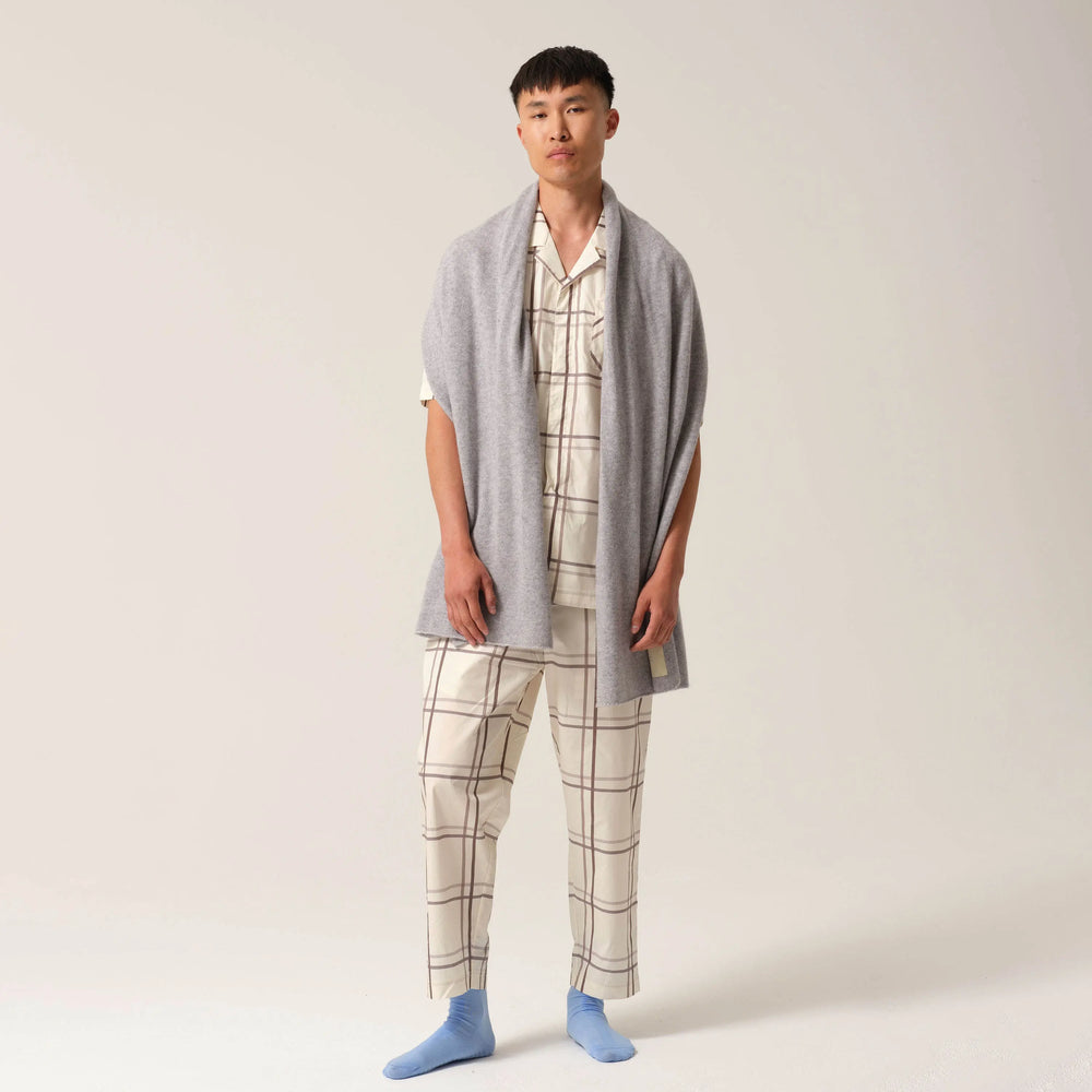 Cashmere Recuperation Scarf Grey Tonic London
