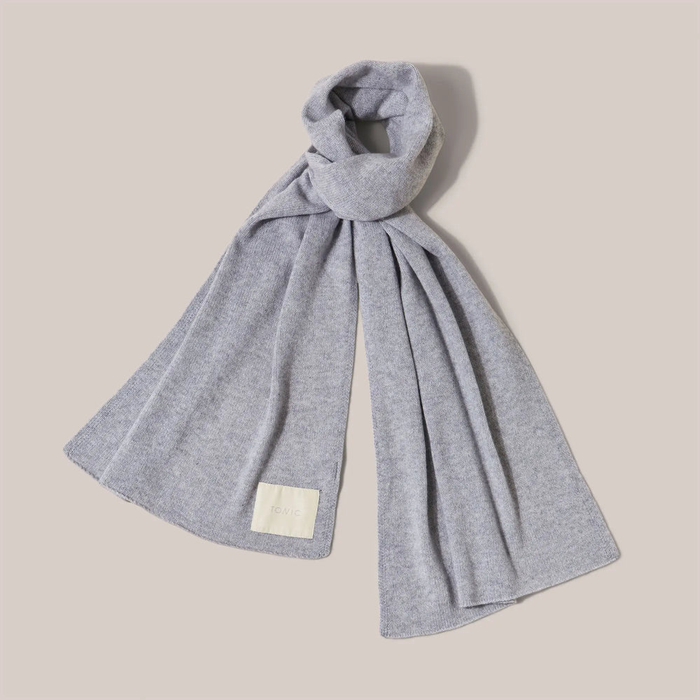 Cashmere Recuperation Scarf Grey Tonic London