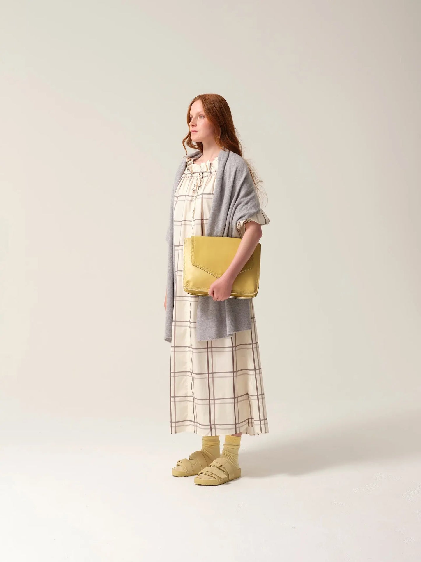 Cashmere Recuperation Scarf Grey Tonic London