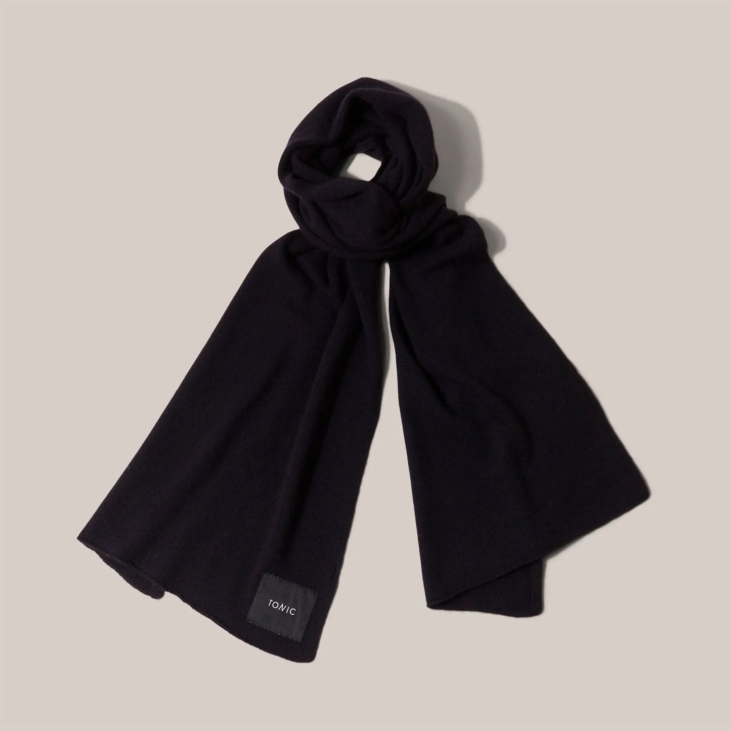 Cashmere Recuperation Scarf Navy Tonic London