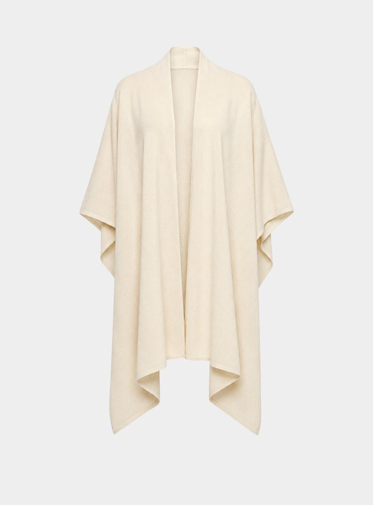 Cashmere Recuperation Shawl Ivory Tonic London