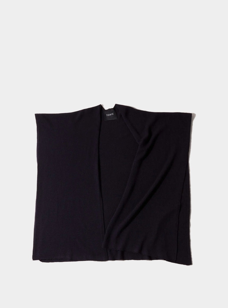 Cashmere Recuperation Shawl Navy Tonic London