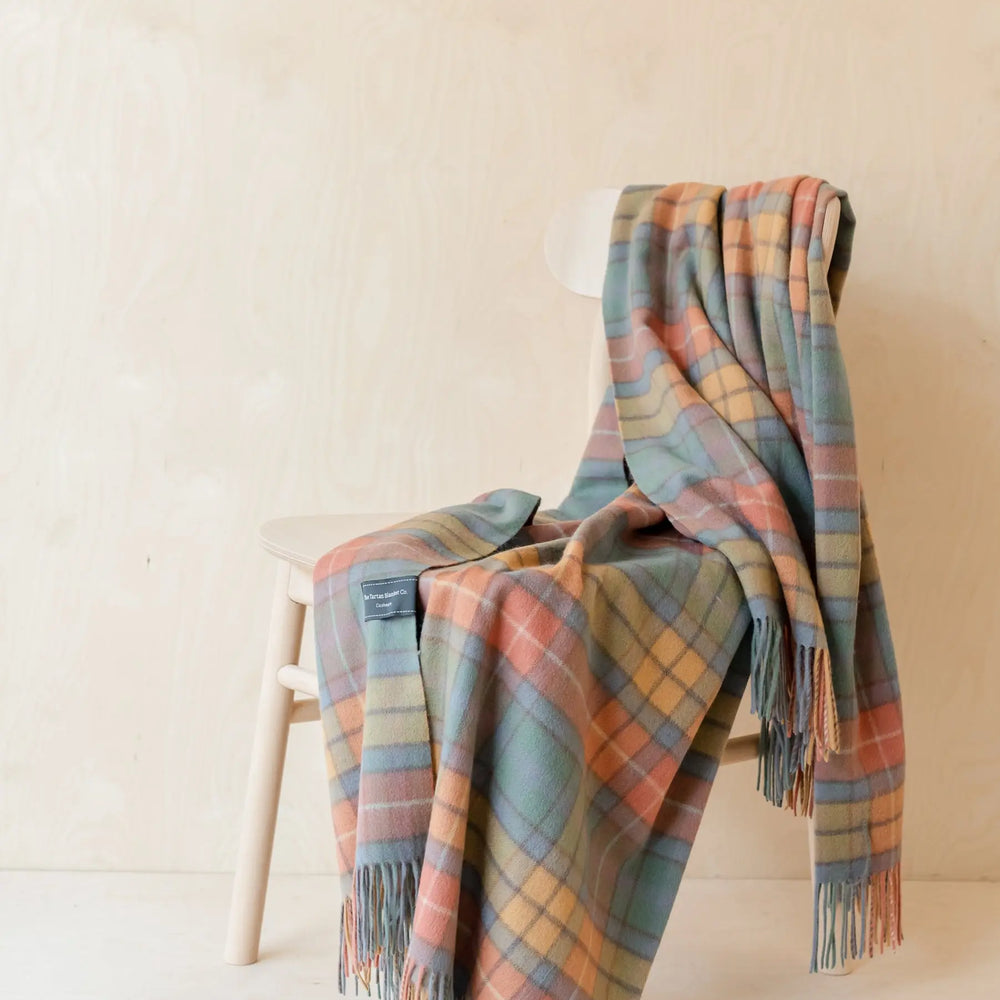 Cashmere Small Blanket in Buchanan Antique Tartan TartanBlanketCo