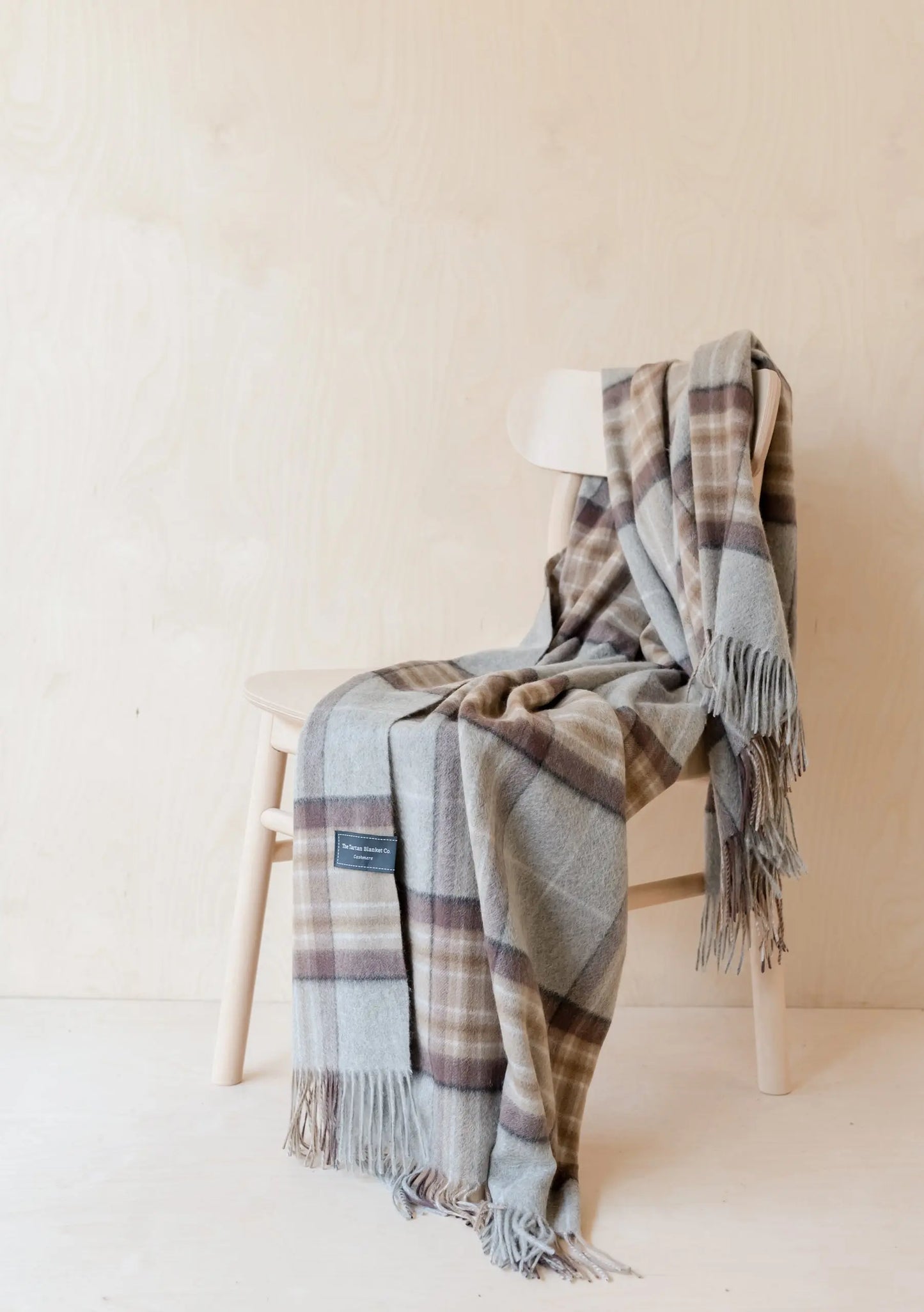 Cashmere Small Blanket in Mackellar Tartan TartanBlanketCo