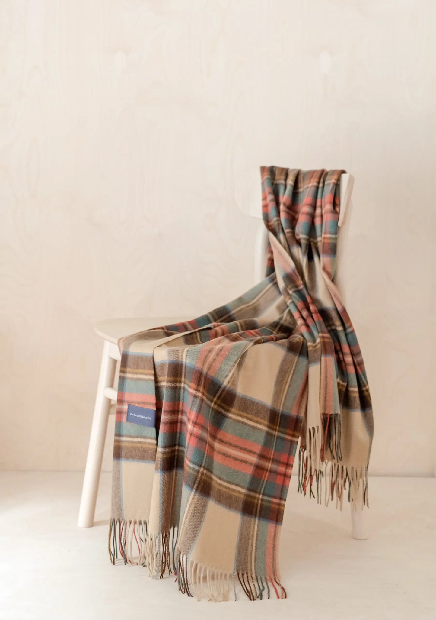 Cashmere Small Blanket in Stewart Dress Antique Tartan TartanBlanketCo