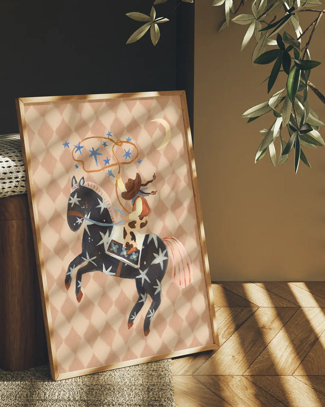 Catching Stars Cowgirl - Art Print Lion & The Pear