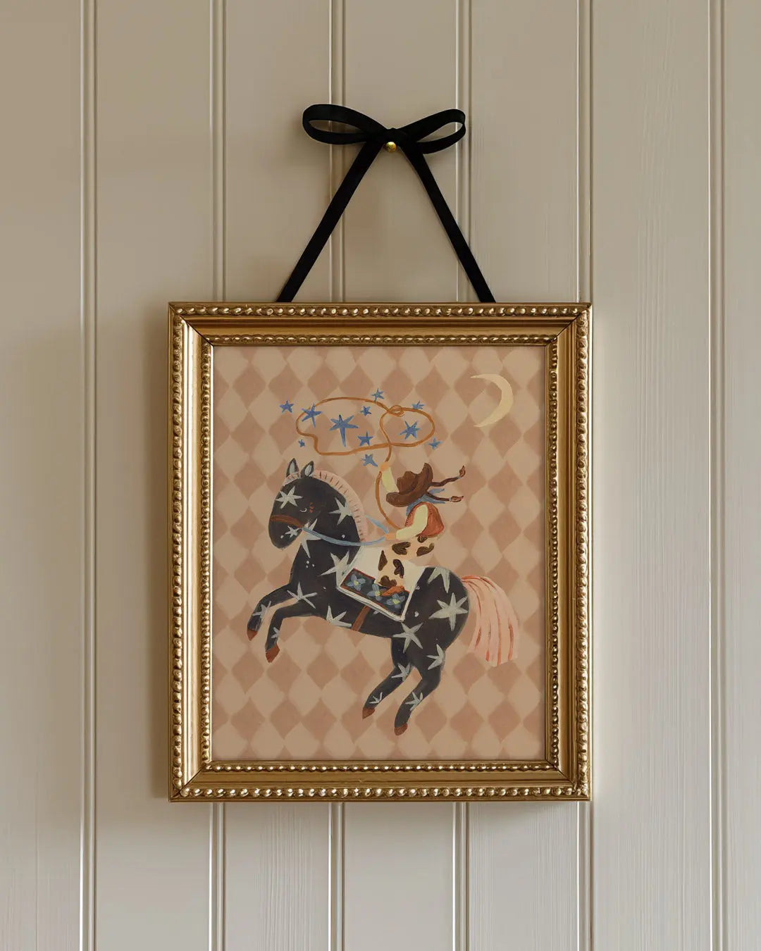 Catching Stars Cowgirl - Art Print Lion & The Pear
