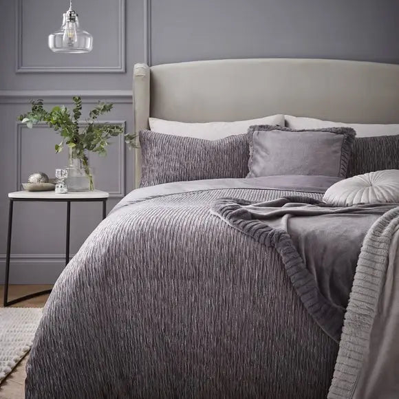 Catherine Lansfield Allure Sparkle Duvet Cover and Pillowcase Set Dunelm