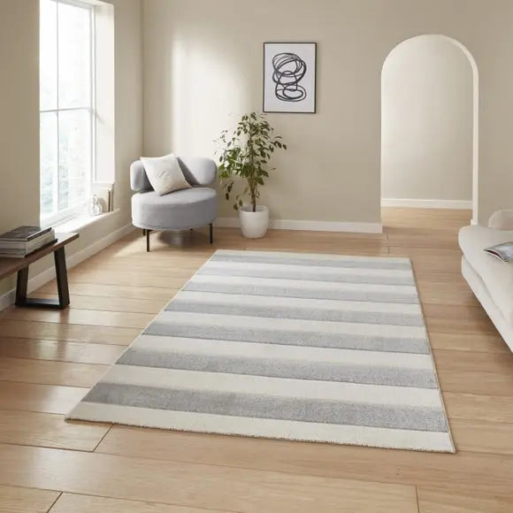 Catherine Lansfield Cove Stripe Rug Dunelm